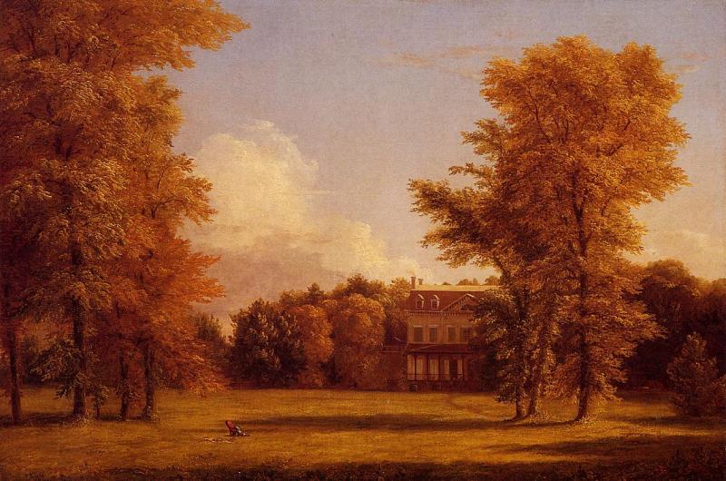 Thomas Cole Van Rensselaer Manor House oil painting picture